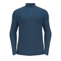 Odlo Fleece-Langarmshirt 1/2 Zip Rigi (wärmend, Microfleece) blue wing blau Herren